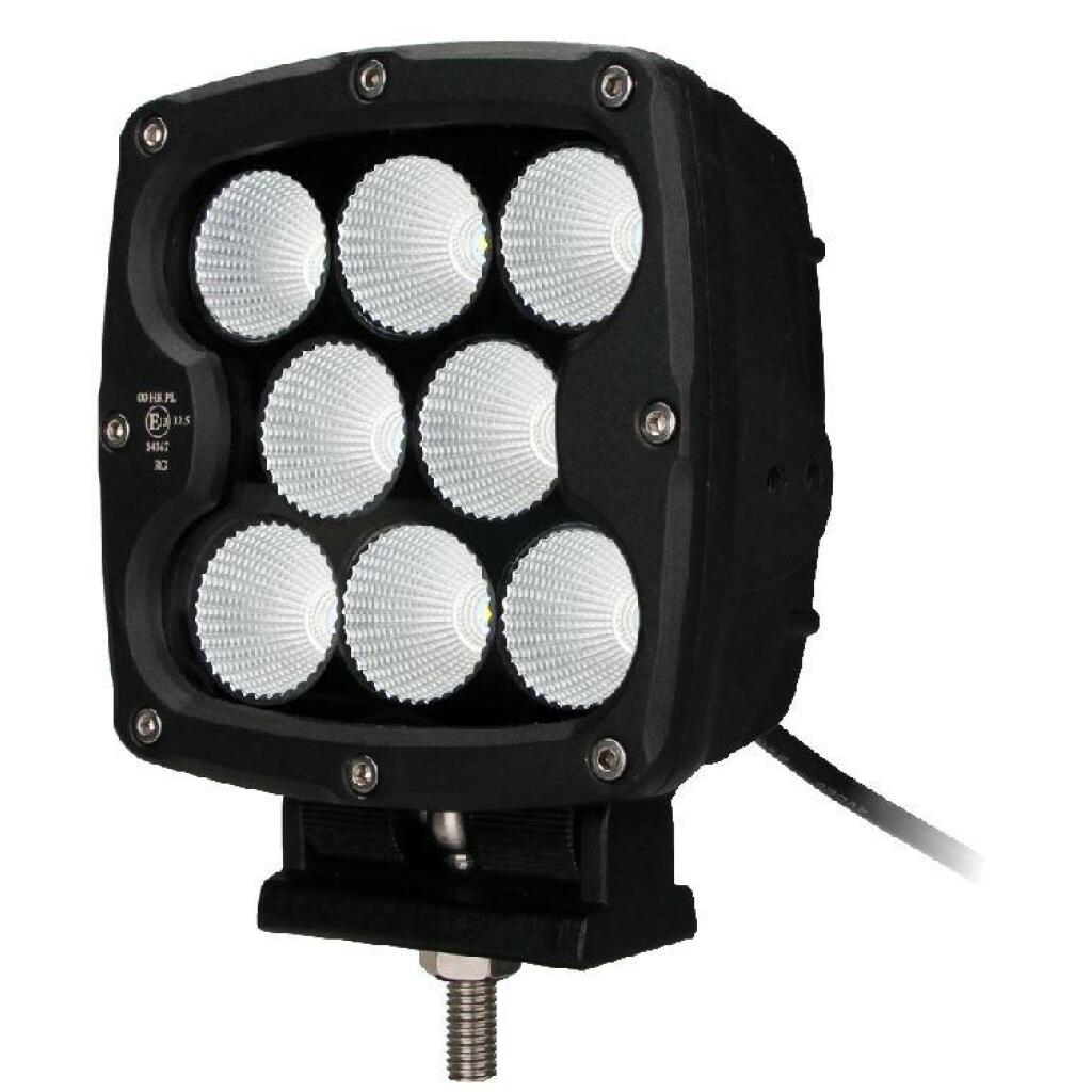 Farol LED 17.7cm CREE 12/24V 80W 5600lm Preto Spot