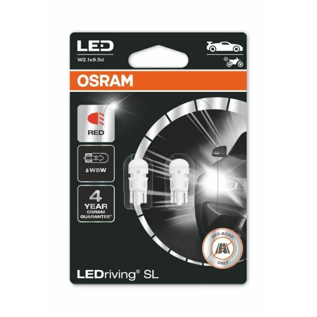 OSRAM LEDriving SL W5W VERMELHO 0,8W