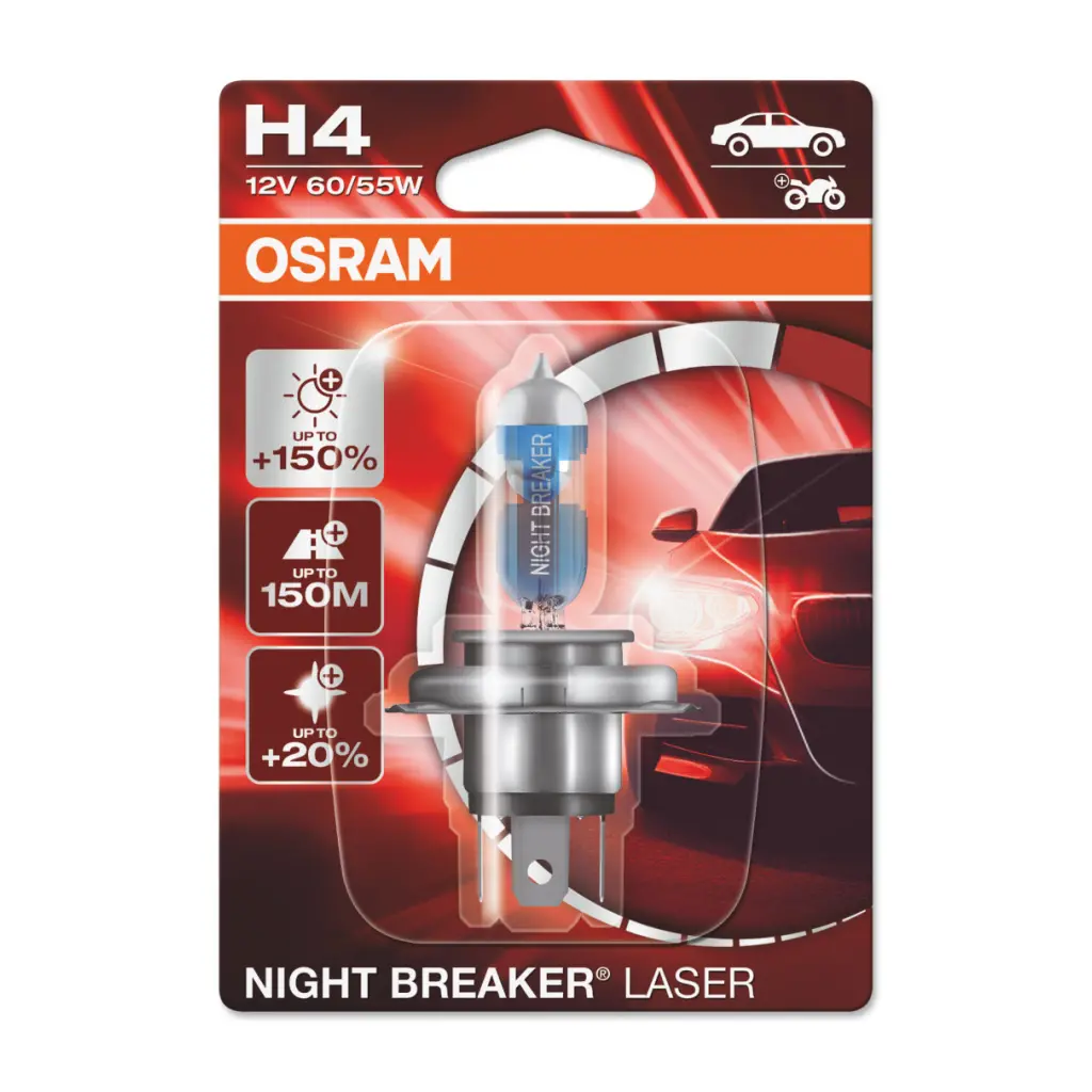 Foto do produto Lâmpada H4 Night Breaker Laser +150% Next G (bl1)