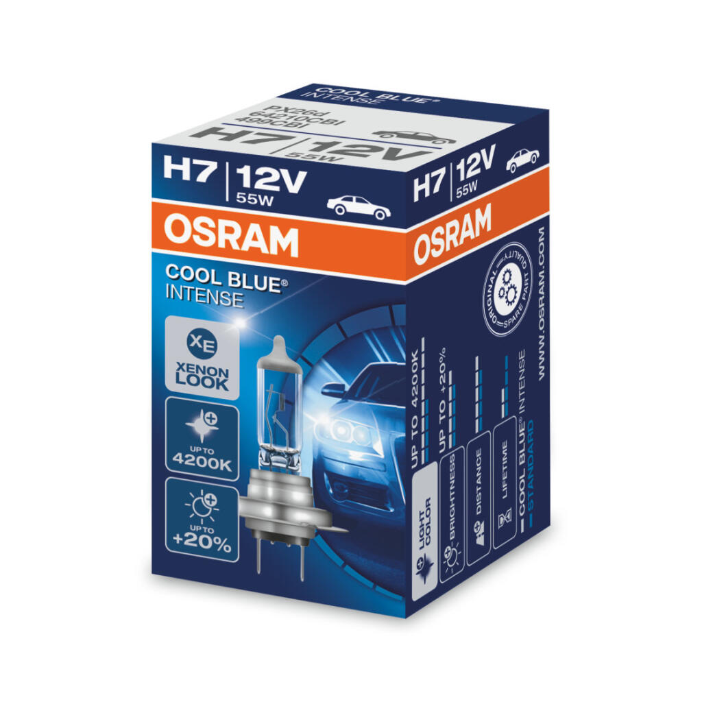 Lâmpada H7 55w OSRAM COOL BLUE Intense