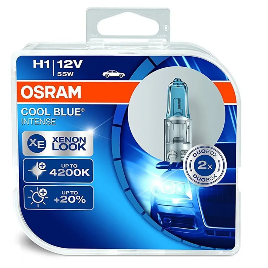 Foto do produto Lâmpadas H1 OSRAM COOL BLUE Intense +20% (cx2)