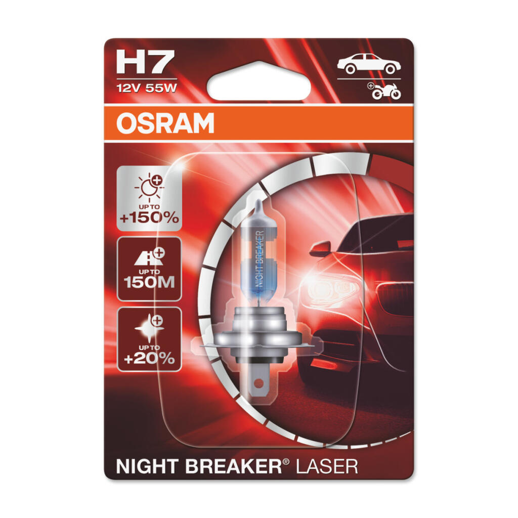 Foto do produto Lâmpadas H7 Night Breaker Laser +150% Next G (bl1)