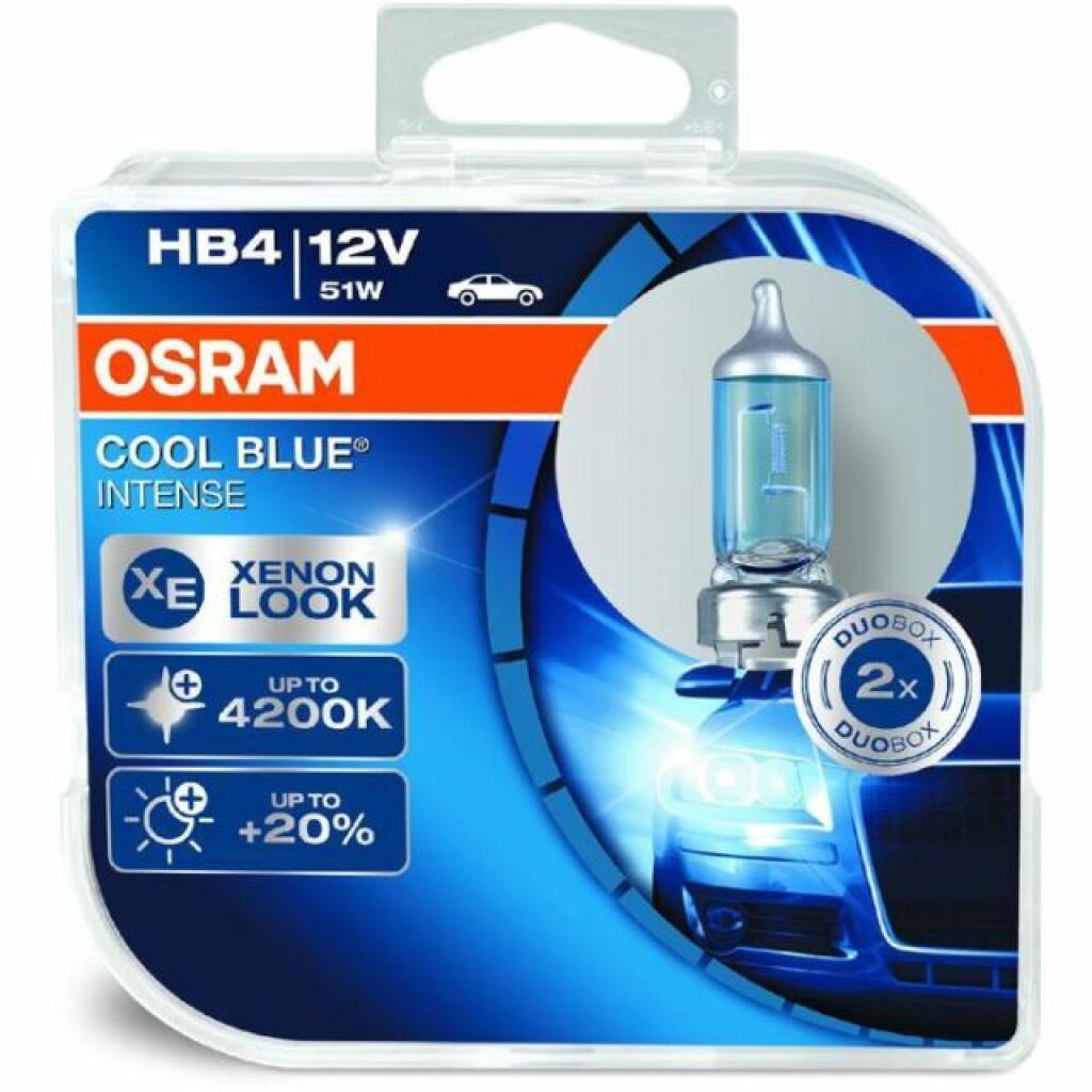 Lâmpadas Hb4 OSRAM COOL BLUE Intense +20% (cx2)