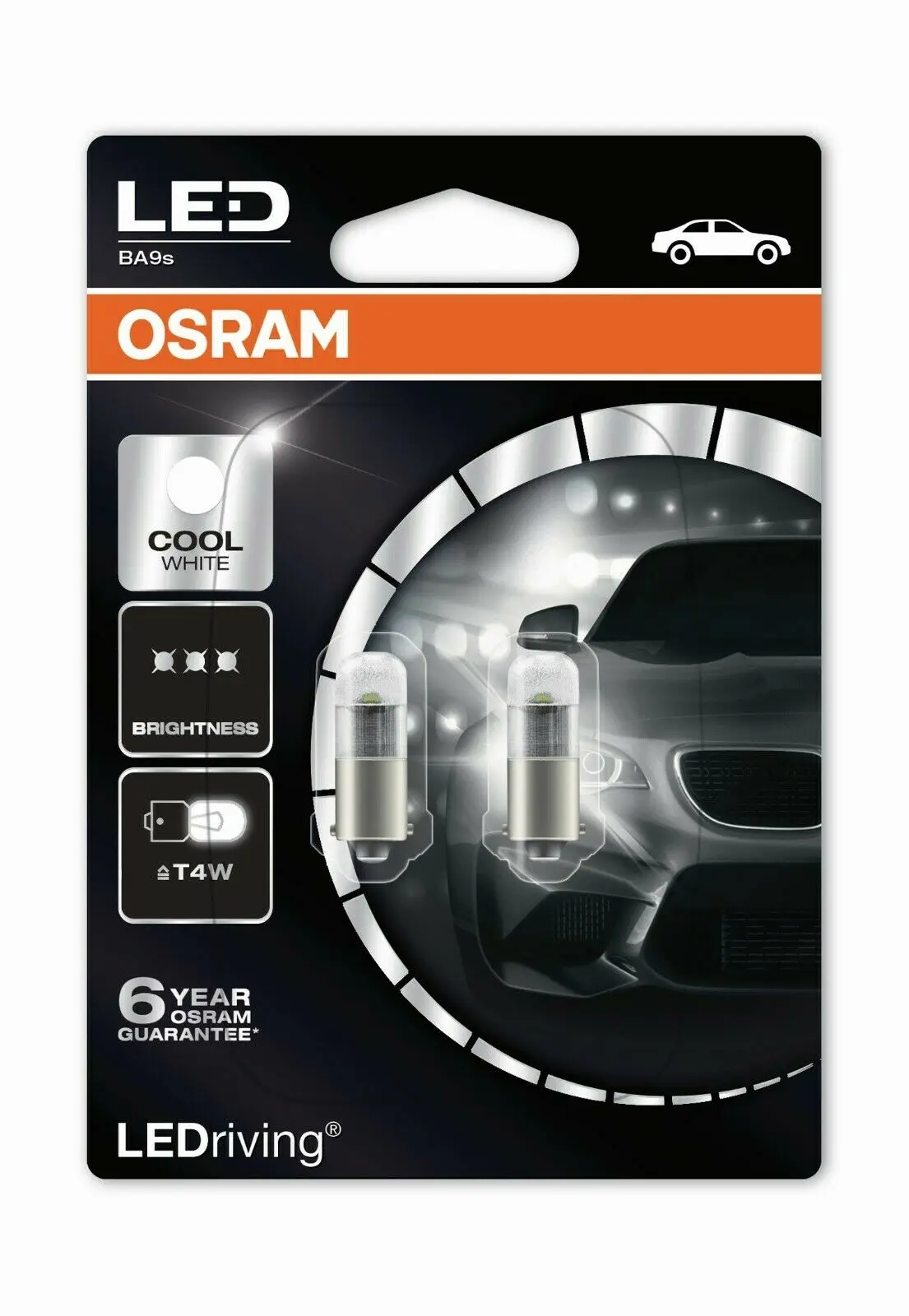 Foto do produto Lâmpadas LED T4W 1W 4000K 12V OSRAM LEDriving (bl2)